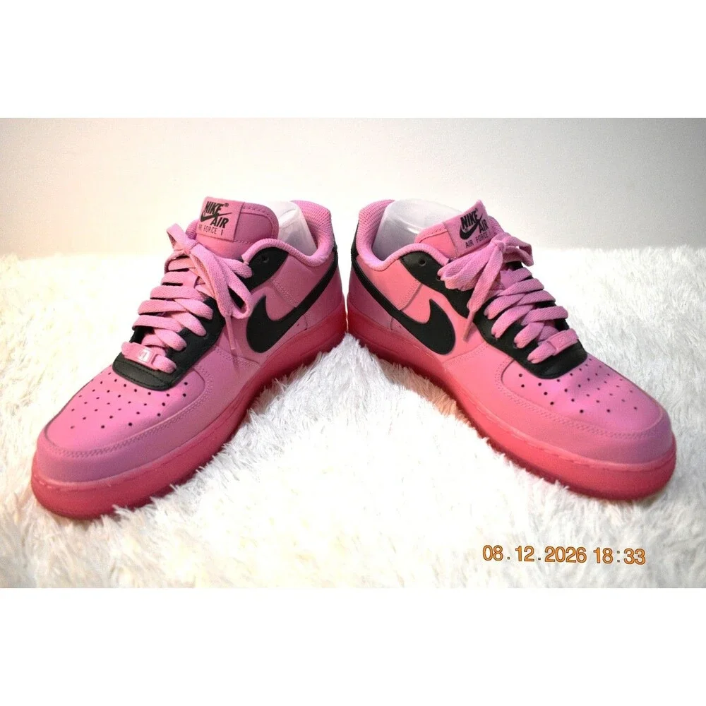 RARE Nike BY YOU ID AF 1 Women’s Size 8.5 BIG LUV Pink & Black (AQ3778-994)